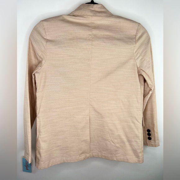 Boys' Chambray Blazer Jacket - Cat & Jack-Beige - Picture 10 of 11